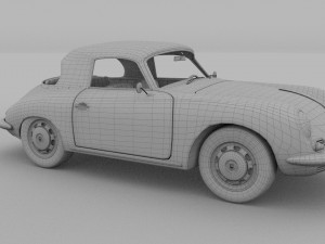 porsche 356 cabriolet rev 3D Model