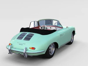 porsche 356 convertible rev 3D Model