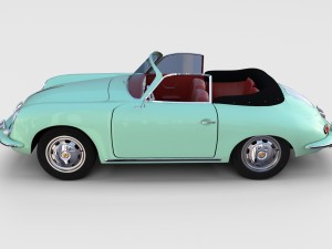 porsche 356 convertible rev Modelo 3D