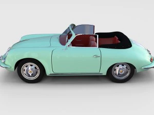porsche 356 convertible rev 3D Model