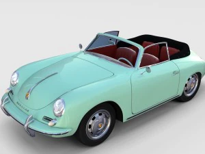 porsche 356 convertible rev 3D Model