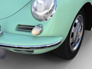 porsche 356 convertible rev 3D Model