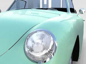 porsche 356 convertible rev 3D Model