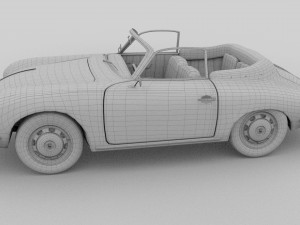 porsche 356 convertible rev Modelo 3D