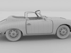 porsche 356 convertible rev 3D Model