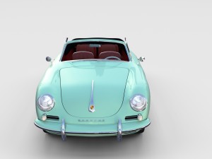 porsche 356 convertible rev Modelo 3D