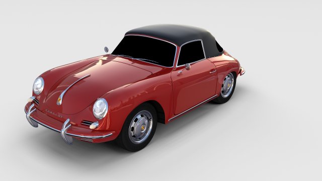 porsche 356 cabrio rev 3D Модель .c4d .max .obj .3ds .fbx .stl .blend 