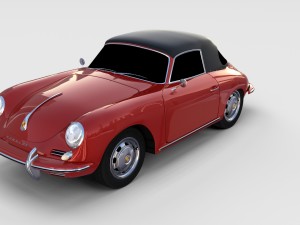 porsche 356 cabrio rev 3D Model