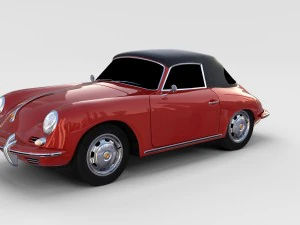porsche 356 cabrio rev 3D Model