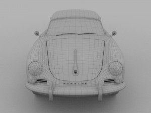 porsche 356 cabrio rev 3D Модель