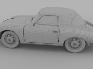 porsche 356 cabrio rev 3D Модель