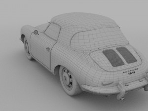 porsche 356 cabrio rev 3D Модель