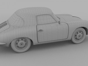 porsche 356 cabrio rev 3D Модель
