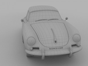 porsche 356 cabrio rev 3D Модель