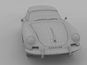 porsche 356 cabrio rev 3D Model