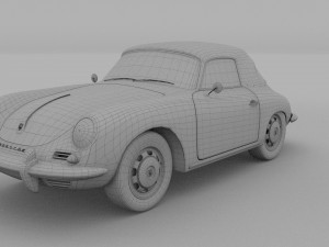 porsche 356 cabrio rev 3D Модель