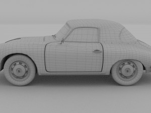 porsche 356 cabrio rev 3D Модель