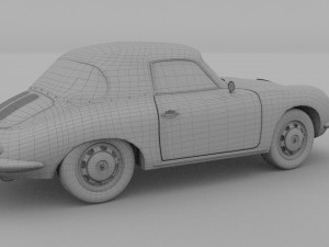 porsche 356 cabrio rev 3D Модель
