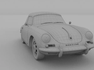 porsche 356 cabrio rev 3D Model