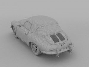 porsche 356 cabrio rev 3D Модель