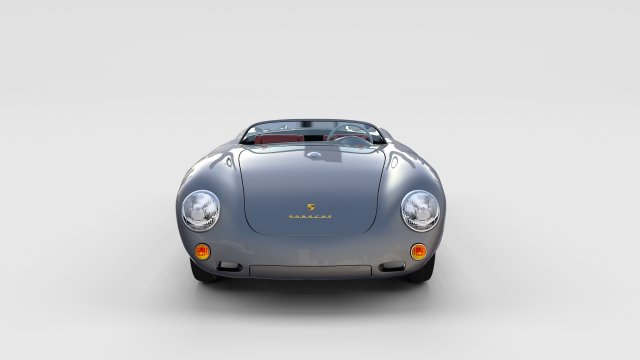 porsche 550 spyder gray rev 3D Model .c4d .max .obj .3ds .fbx .stl .blend 