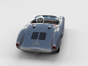 porsche 550 spyder gray rev 3D Model