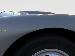 porsche 550 spyder gray rev 3D Model