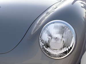 porsche 550 spyder gray rev 3D Model