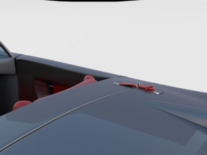 porsche 550 spyder gray rev 3D Model