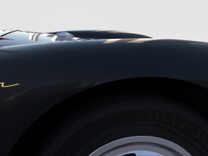 porsche 550 spyder black rev 3D Модель