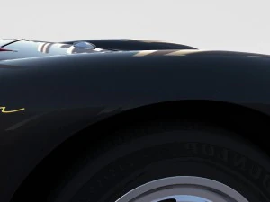 porsche 550 spyder black rev 3D Model