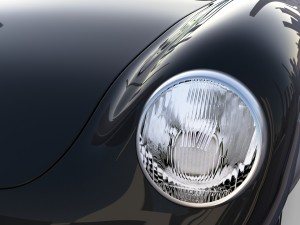 porsche 550 spyder black rev 3D Модель
