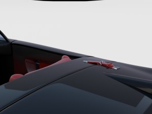porsche 550 spyder black rev 3D Модель