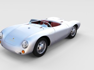 porsche 550 spyder rev 3D 模型
