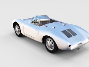 porsche 550 spyder rev 3D 模型