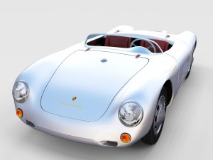 porsche 550 spyder rev 3D 模型