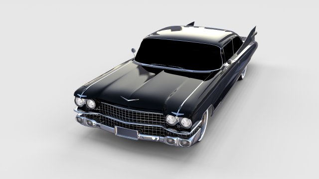 1959 cadillac eldorado 62 series coupe rev 3D Модель .c4d .max .obj .3ds .fbx .stl .blend 