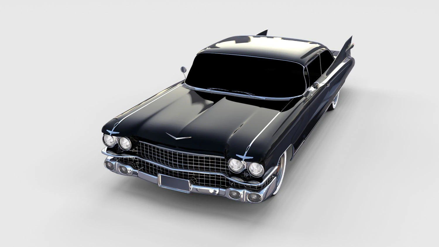 1959 cadillac eldorado 62 series coupe rev 3D Model .c4d .max .obj .3ds .fbx .stl .blend 