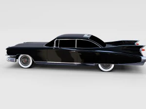 1959 cadillac eldorado 62 series coupe rev 3D Model