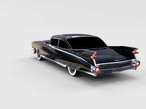 1959 cadillac eldorado 62 series coupe rev 3D Model