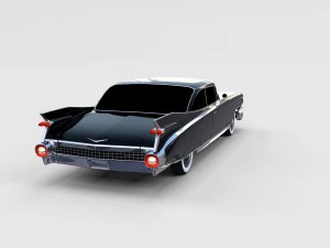 1959 cadillac eldorado 62 series coupe rev 3D Model