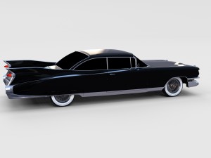 1959 cadillac eldorado 62 series coupe rev 3D Модель