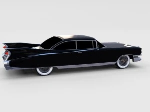 1959 cadillac eldorado 62 series coupe rev 3D Model
