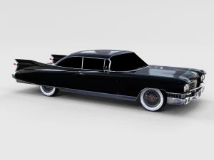 1959 cadillac eldorado 62 series coupe rev 3D Model