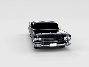 1959 cadillac eldorado 62 series coupe rev 3D Model