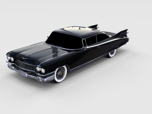 1959 cadillac eldorado 62 series coupe rev 3D Модель
