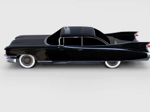 1959 cadillac eldorado 62 series coupe rev 3D Model