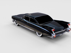 1959 cadillac eldorado 62 series coupe rev 3D Модель