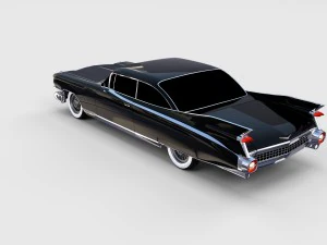 1959 cadillac eldorado 62 series coupe rev 3D Model