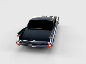 1959 cadillac eldorado 62 series coupe rev 3D Model